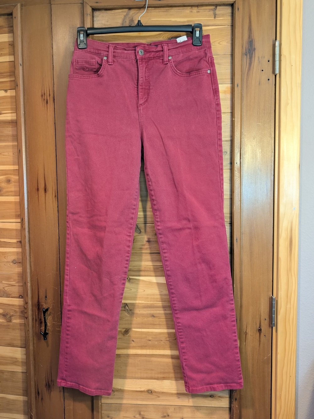 Gloria Vanderbilt Raspberry Straight-Leg Jeans